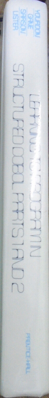 Ed Yourdon, et al: Learning To Program In Structured Cobol Parts 1 & 2 Hardcover