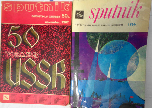 Sputnik Magazine - 2 issues: 1966, 1967