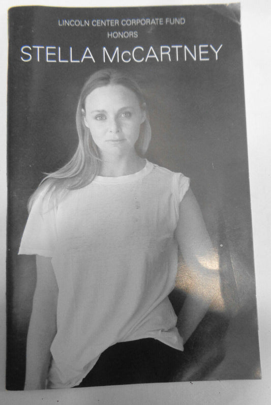 An Evening Honoring Stella McCartney Playbill, Lincoln Center, November 13, 2014