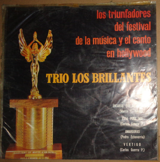 TRIO LOS BRILLANTES -- LOS TRIUNFADORES DEL FESTIVAL DE LA MUSICA ... vinyl  LP