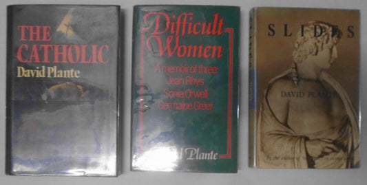 David Plante : Difficult Women, Slides & The Catholic - First editions lot of 3
