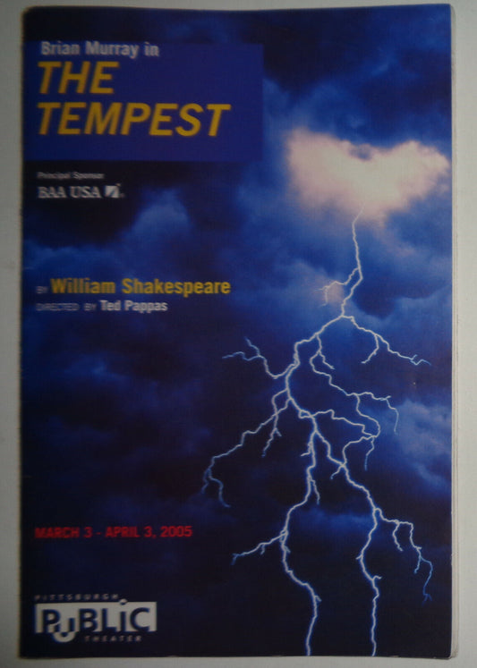 BRIAN MURRAY IN "THE TEMPEST" SOUVENIR PROGRAM PITTSBURGH PUBLIC THEATER, 2005