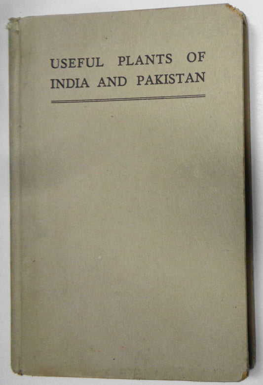 Useful Plants of India and Pakistan, J. F.  Dastur. 1952 Hardcover
