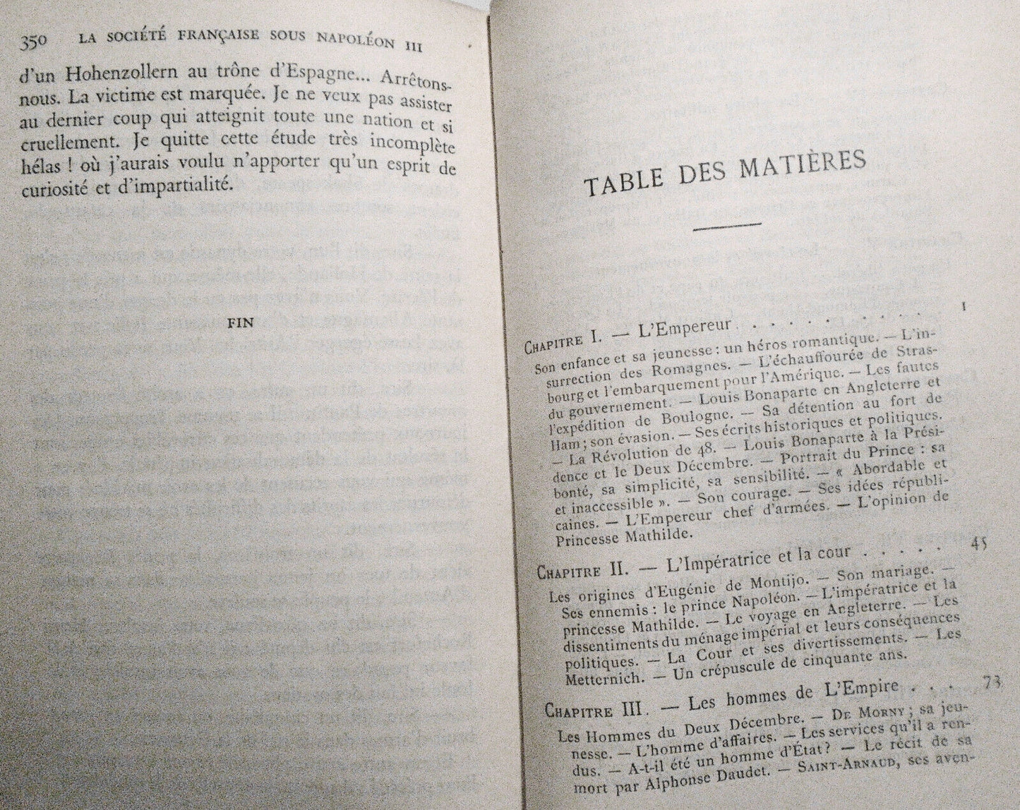 La Societe Francaise sous Napoleon III, par André Bellessort - 1932