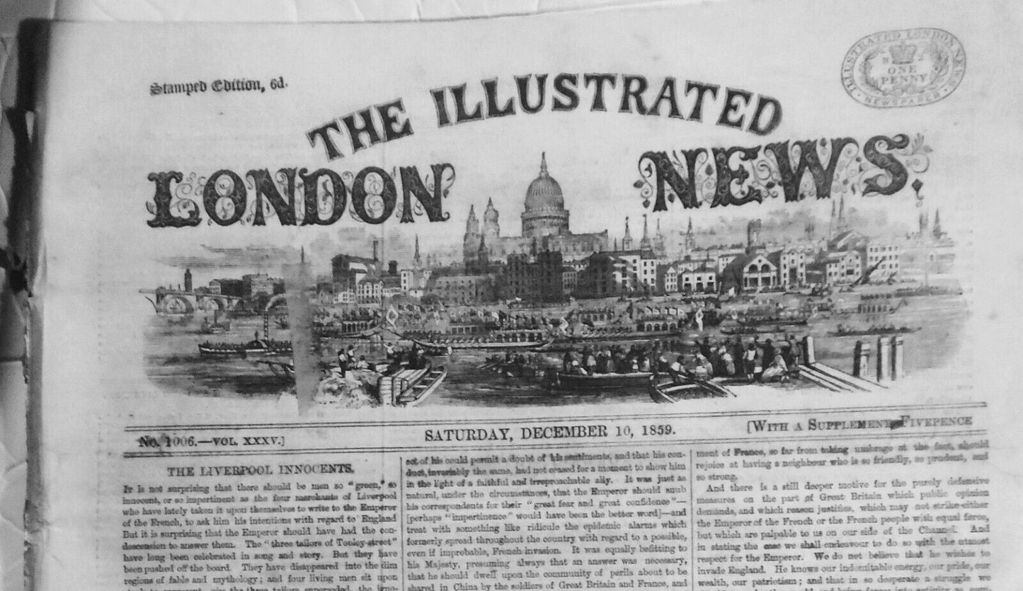 The Illustrated London News, December 10, 1859 - Paris Demolitions; Morocco war