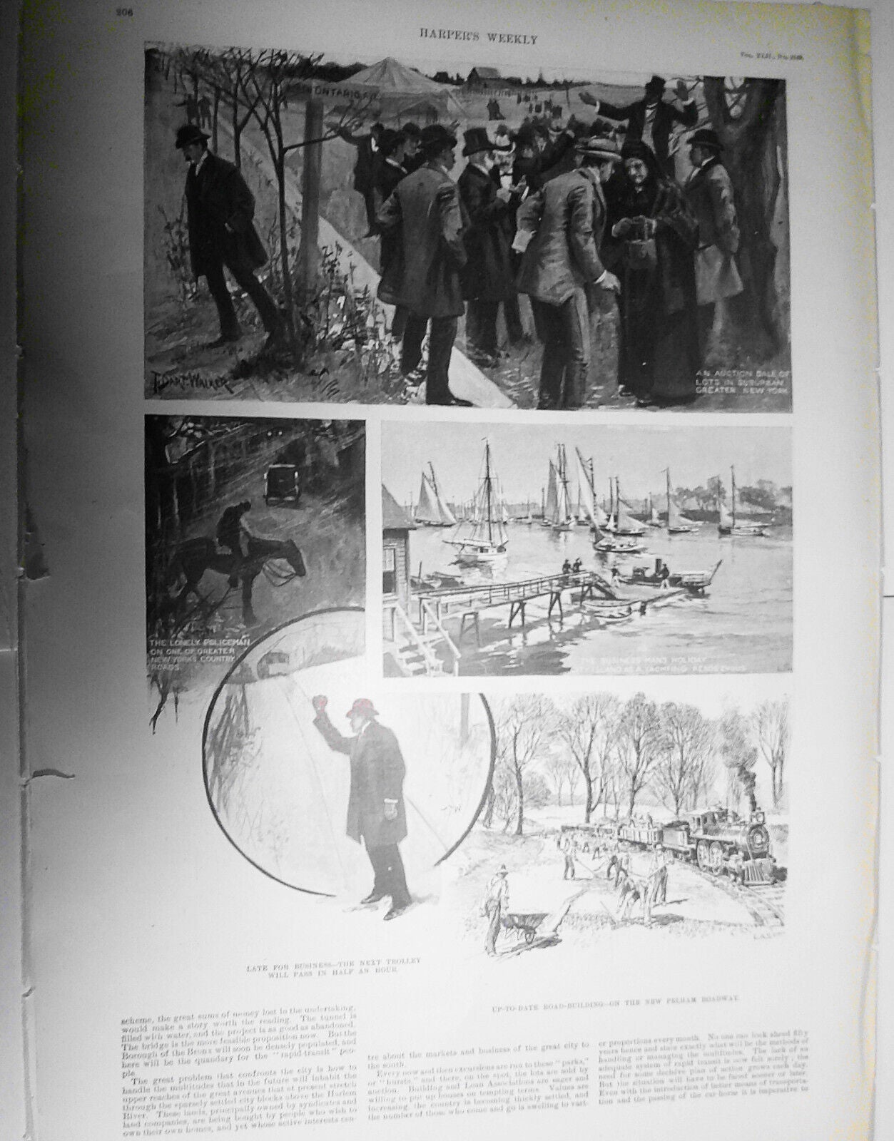 How People Come and Go in New York - Harper's Weekly, February 26, 1898 section