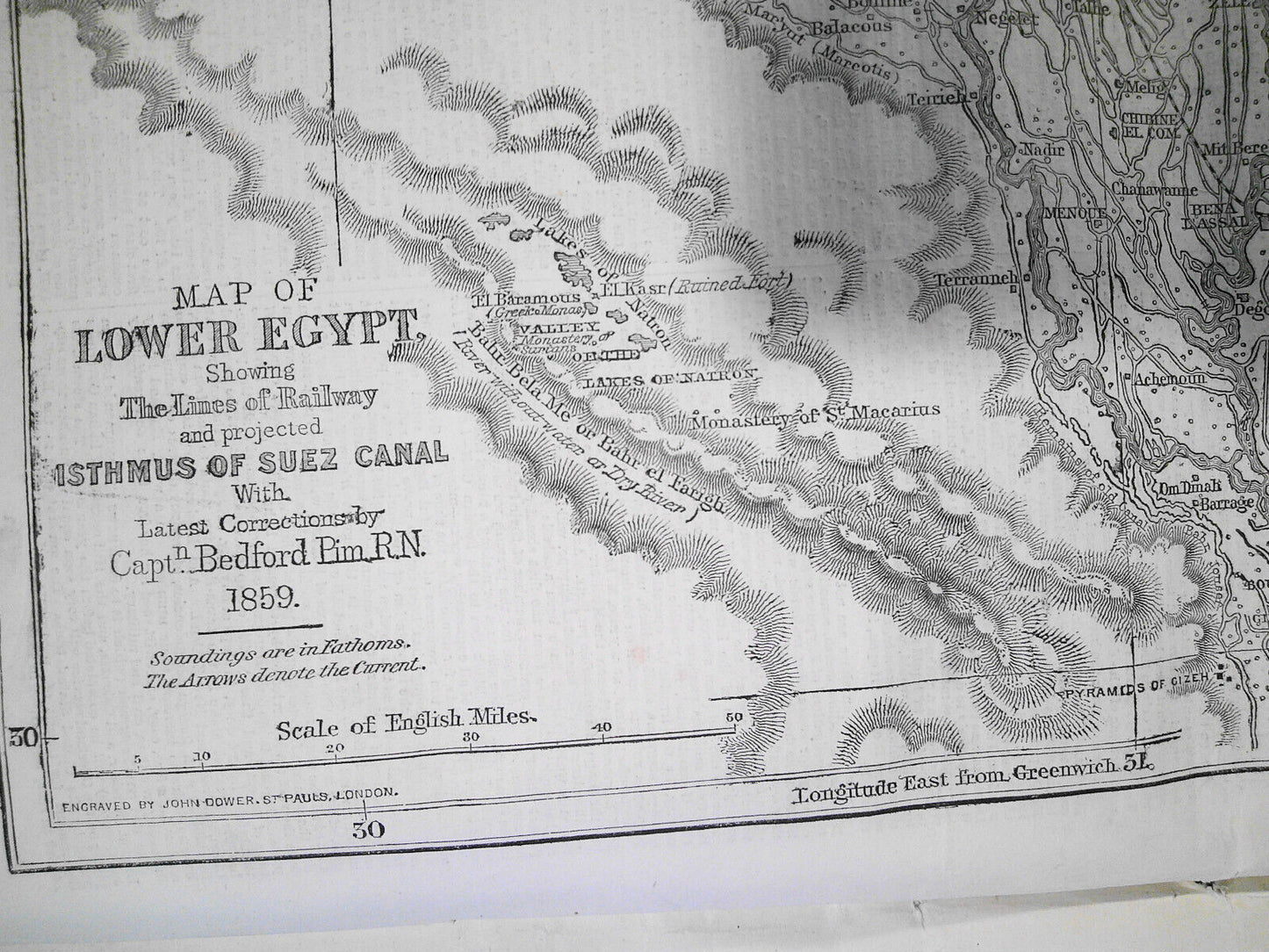 Illustrated London News, July 30, 1859. Railway Map of Lower Egypt;  Mantua; etc