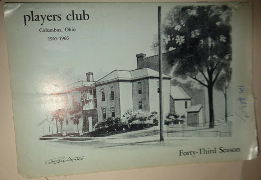 Arthur Miller A VIEW FROM THE BRIDGE - PROGRAM - 1966 PLAYERS CLUB COLUMBUS,OHIO