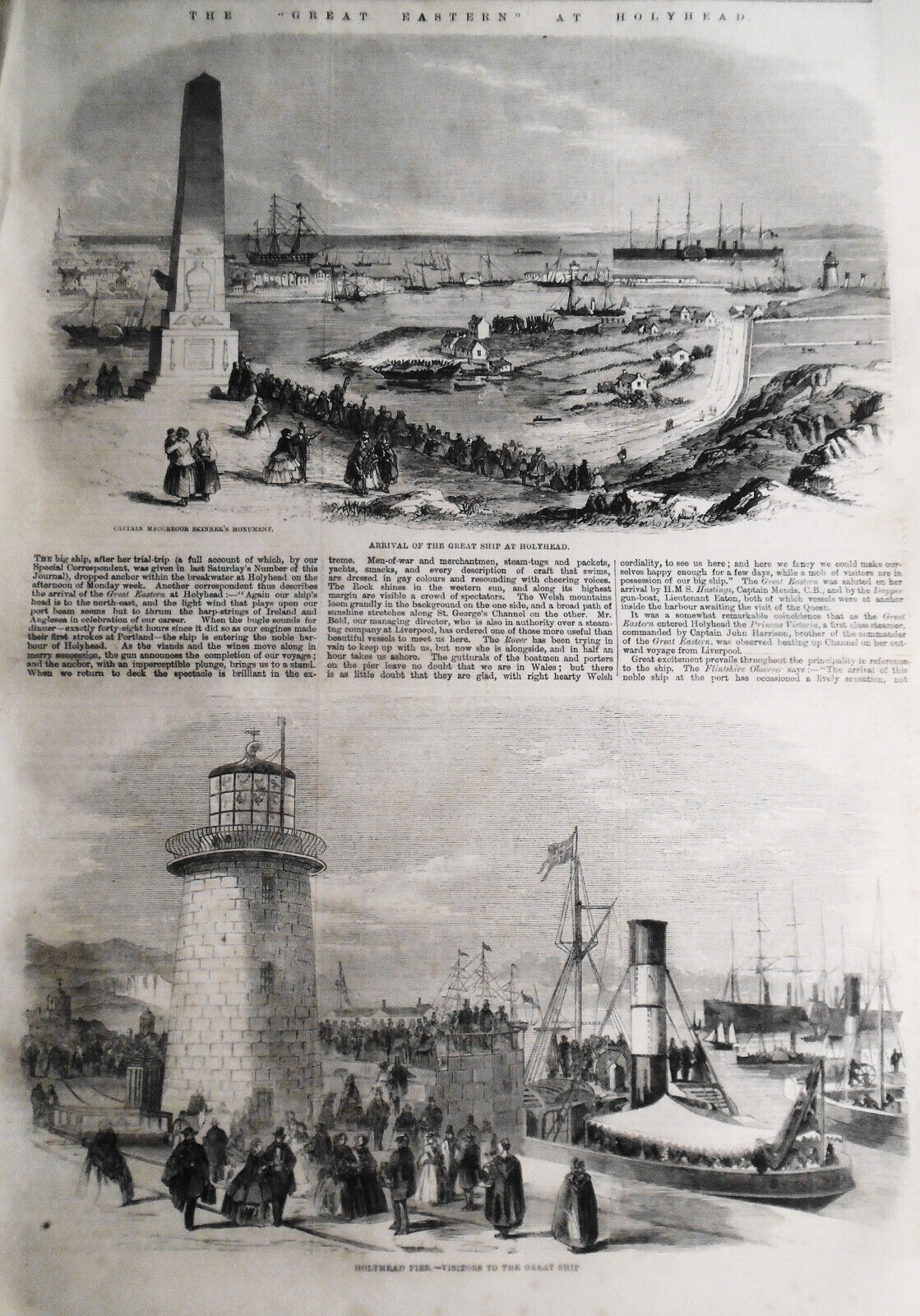 The Illustrated London News, October 22, 1859. Great Eastern; Glasgow Waterworks