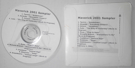 Maverick 2001 Sampler CD : Tantric, Amanda, Jude, Michelle Branch, Unloco, Muse