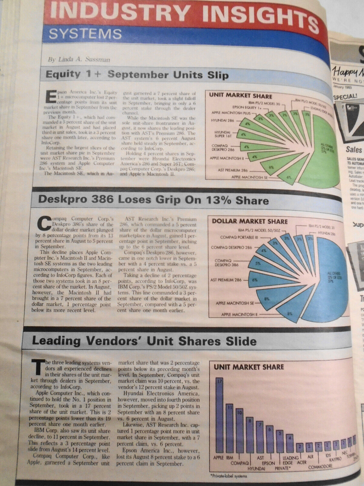 Computer Reseller News December 26, 1988 - Crawford leaves IBM for AT&T, etc