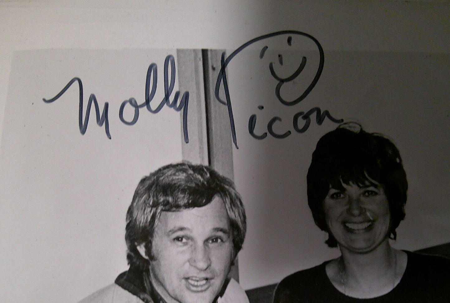 Molly Picon - Signed group photo 8"x10", 1971.