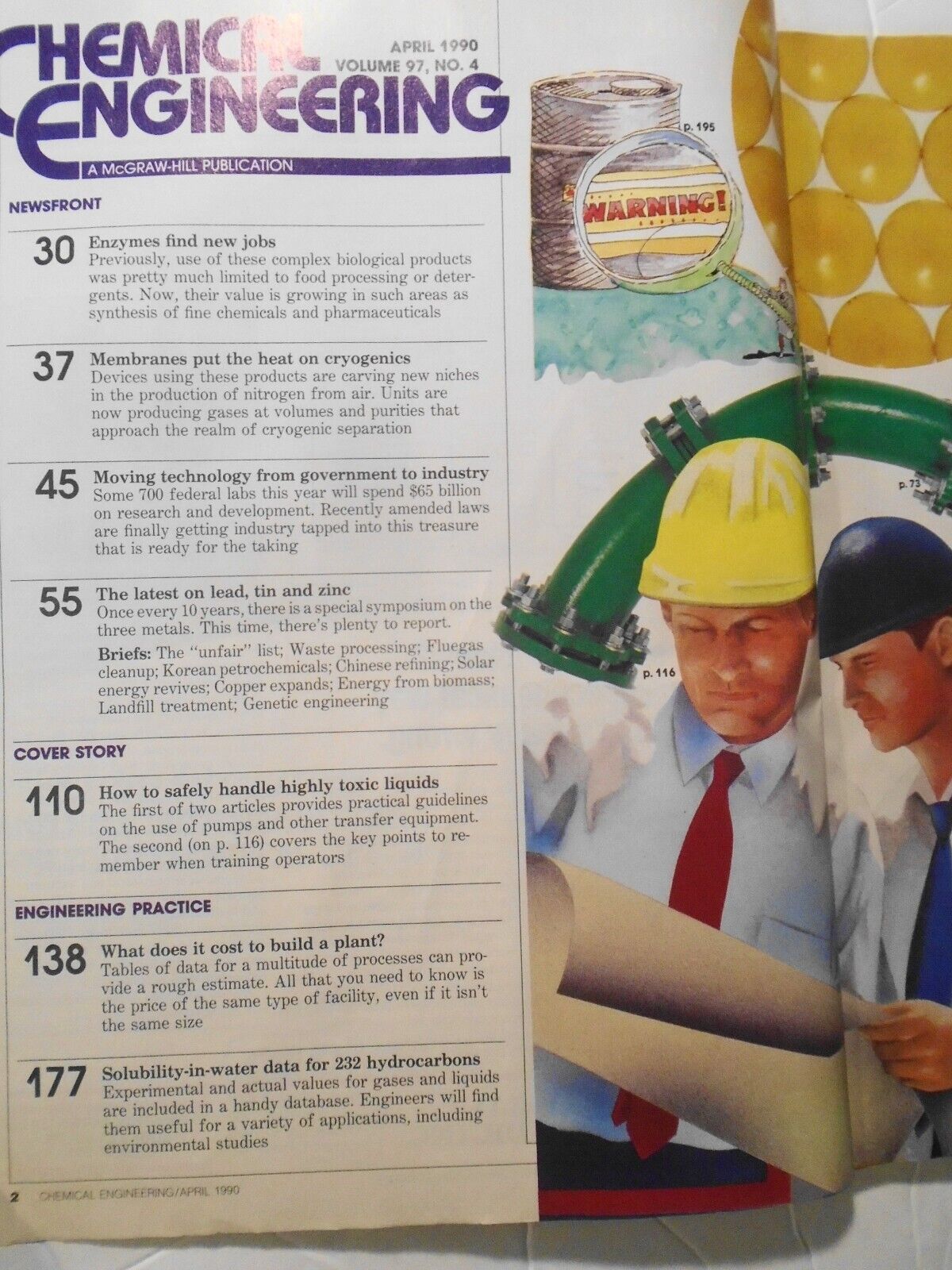 Chemical Engineering Magazine, April 1990.