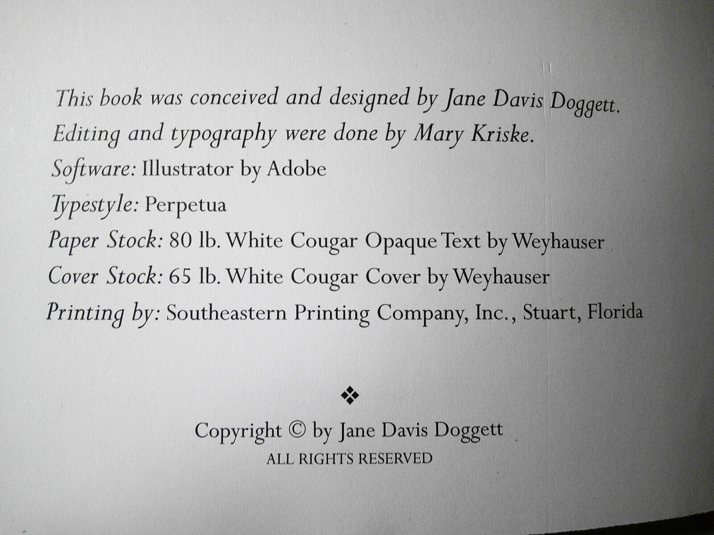 Jane Davis Doggett *SIGNED* : From Ecclesiastes ... Hardcover, rare.