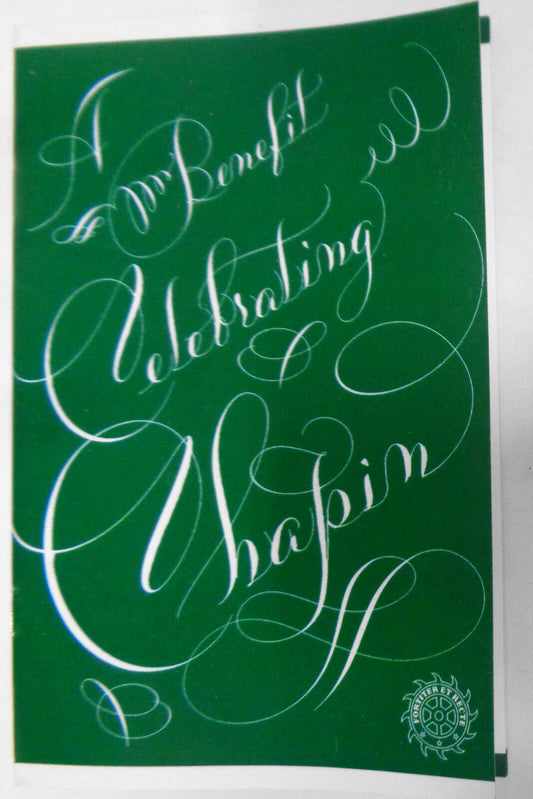 A Benefit Celebrating Chapin - featuring Jerry Seinfeld, Souvenir Program, 2014