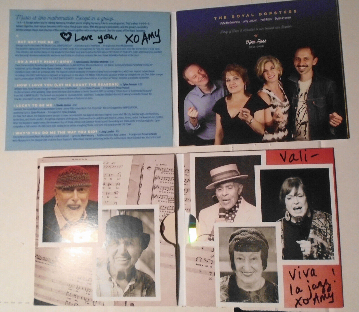 Royal Bopsters : Party of Four & 10th Anniversary - 2 CDs *SIGNED* by Amy London