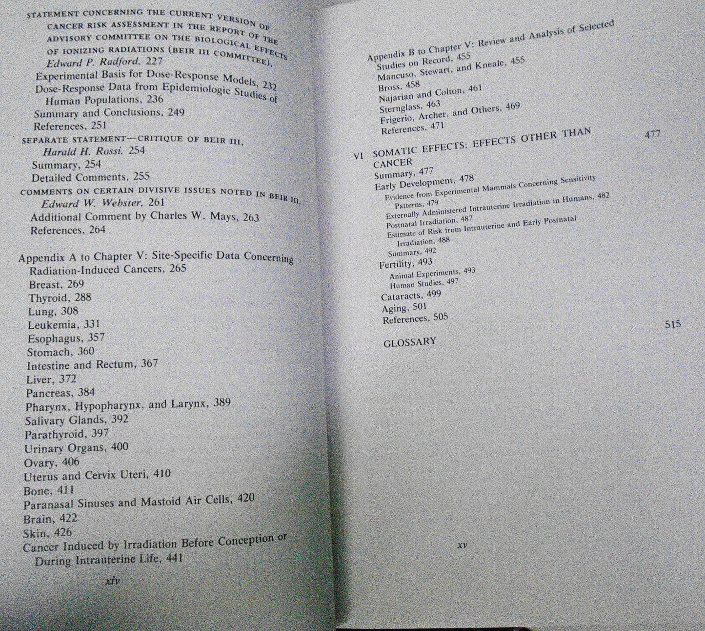 The Effects on populations of exposure to low levels of ionizing radiation, 1980