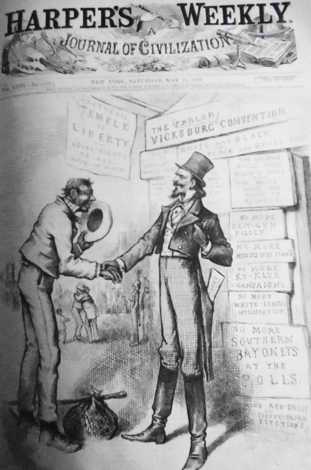 Harper's Weekly, Bound volume January to June, 1879. 1st edition Original issues