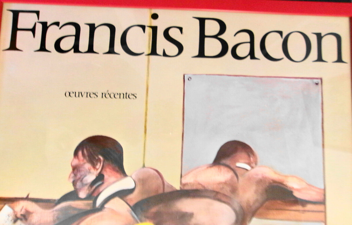 1977 Francis Bacon Poster - Oeuvres Recentes, Galerie Claude Bernard; framed