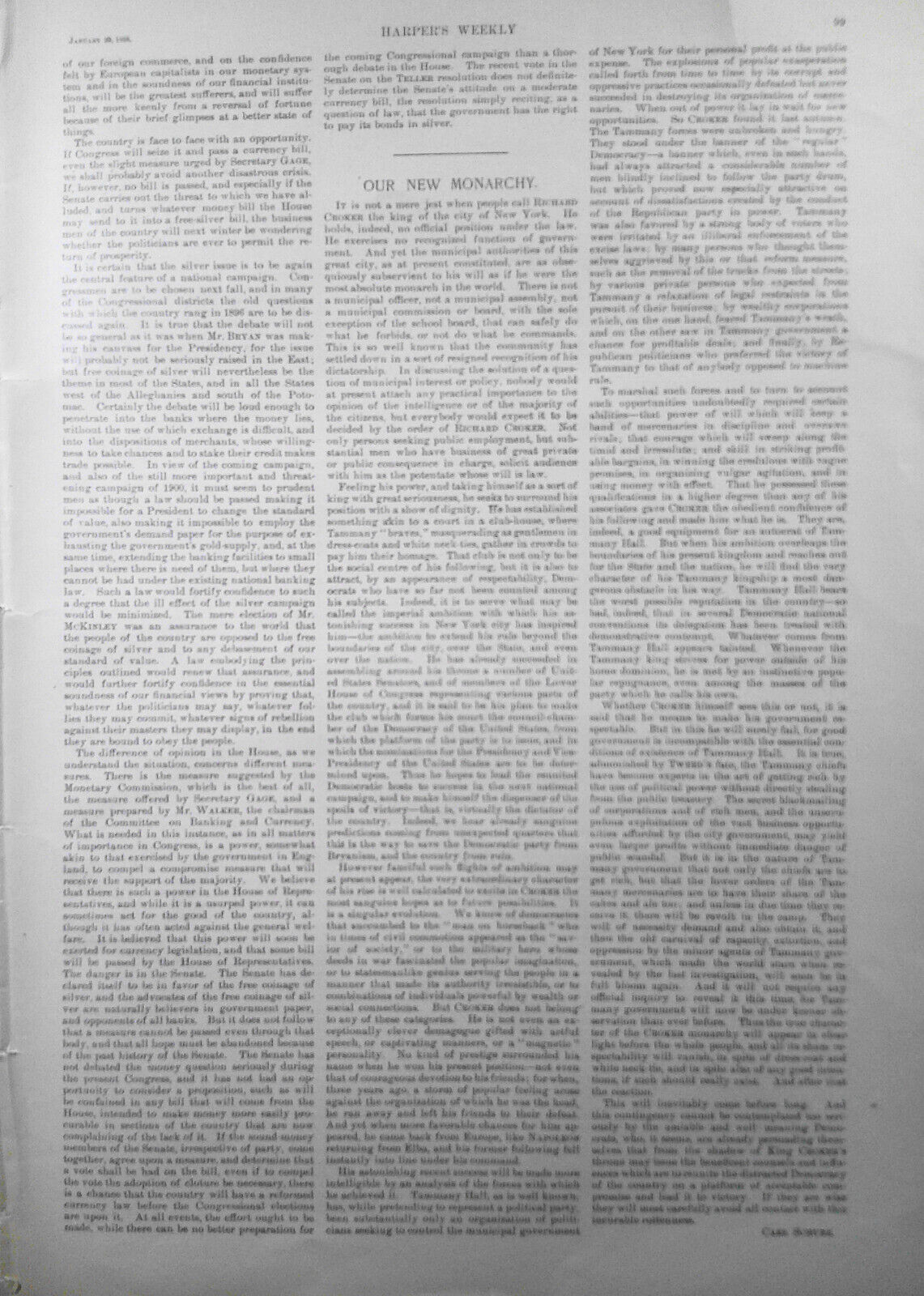 Soldiers as Actors - story & prints in Harper's Weekly, January 29, 1898.