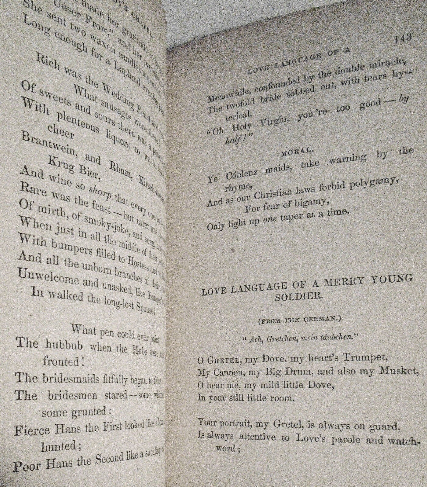 1864 The poetical works of Thomas Hood: with some account of the author - 4 Vols