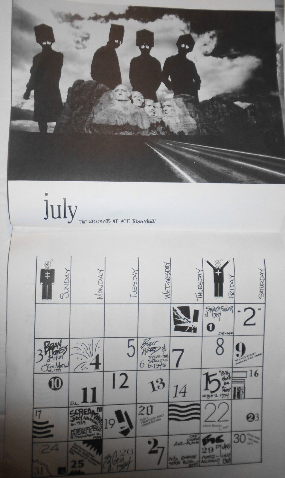 The Residents : God In Three Persons - The Official Semi-Calendar - 1988