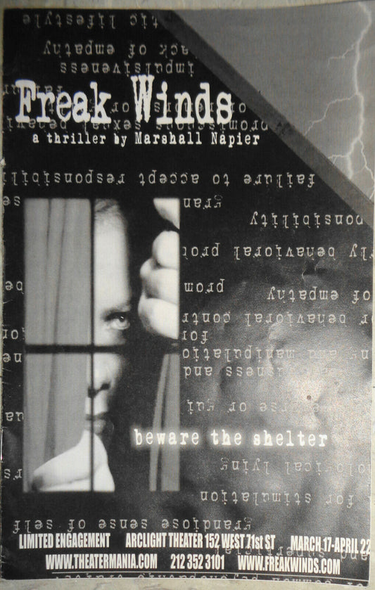 FREAK WINDS - 2006 PROGRAM , US PREMIERE  - ARCLIGHT THEATER, NYC