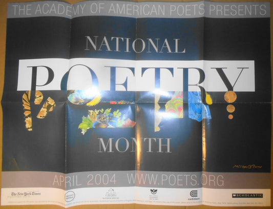 National Poetry Month, April 2004, Poster, by Milton Glaser. Original.