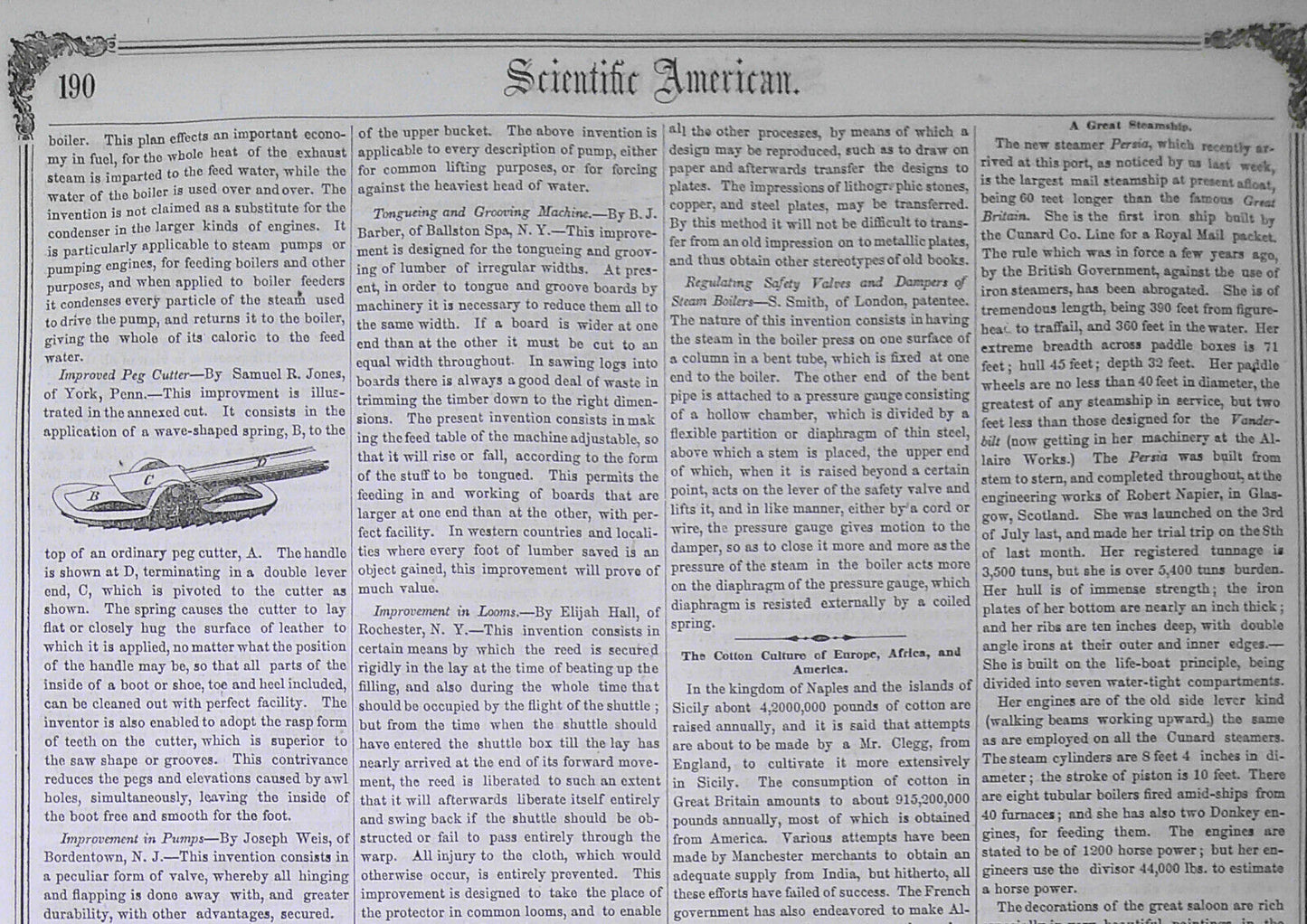 Scientific American, February 23, 1856. Original complete issue.