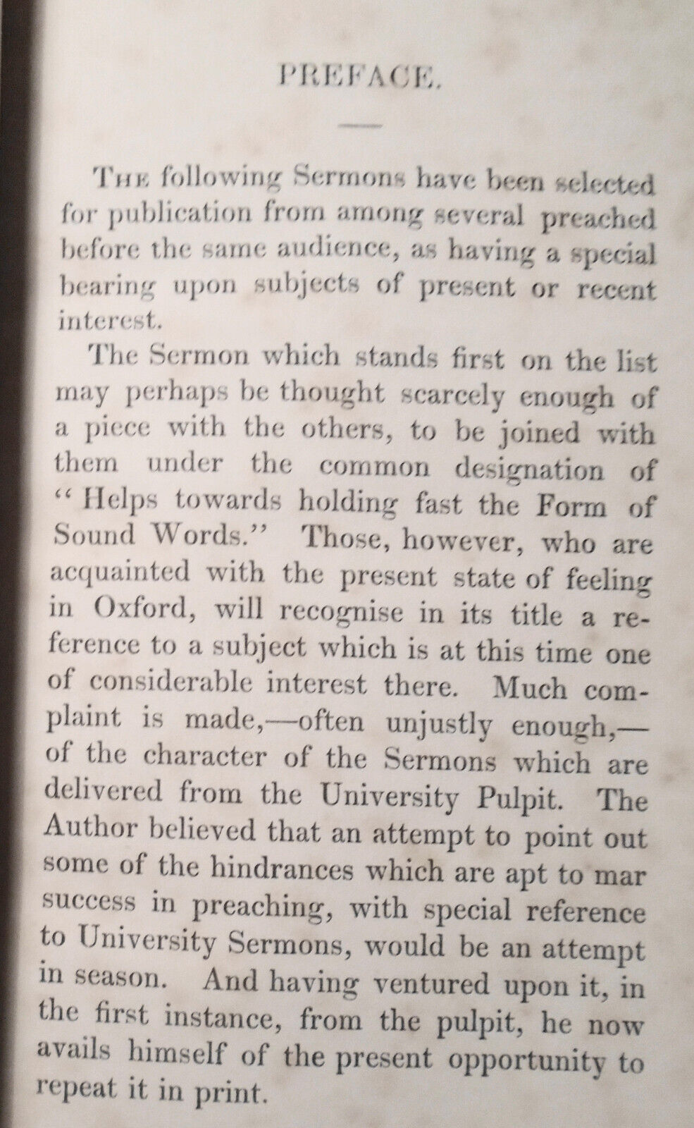 1862 The form of sound words ... seven sermons at Oxford, by Charles A. Heurtley