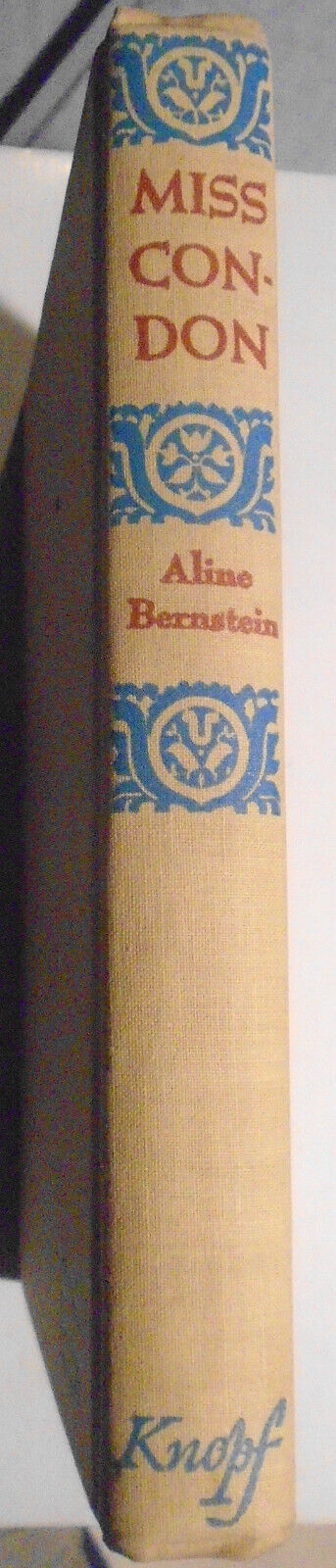Miss Condon, by Aline Bernstein. First Edition, 1947. Hardcover/DJ