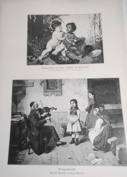 Befitzergreifung am Kongo - Franz Lefler + Gesangsunterricht Hugo Oehmichen 1886