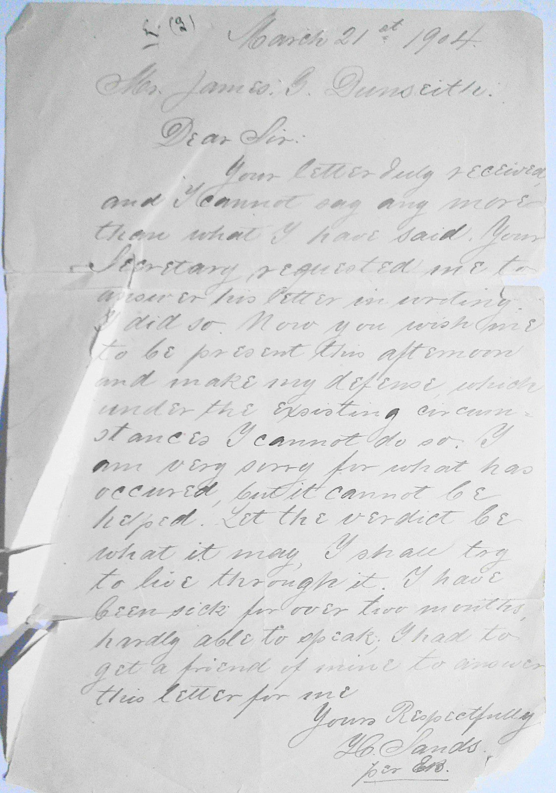 1904 Masonic archive, NYC - Trial & Expulsion of Secretary Sands for Fraud