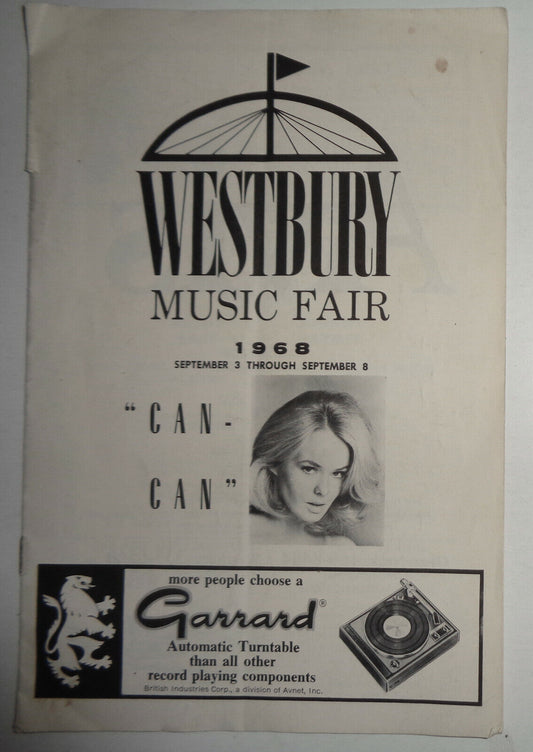 JOEY HEATHERTON IN COLE PORTER'S "CAN-CAN" - PROGRAM 1968 Westbury Music Fair