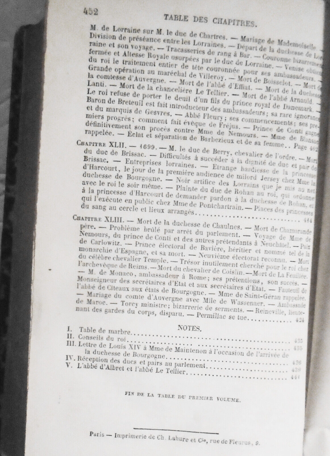 Memoires complets et authentiques du Duc de Saint-Simon, Tome Premiere, 1861
