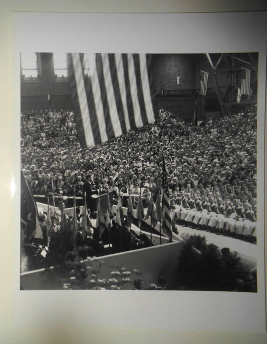 1962 President John Kennedy photo at West Point : Another type of war, by ambush