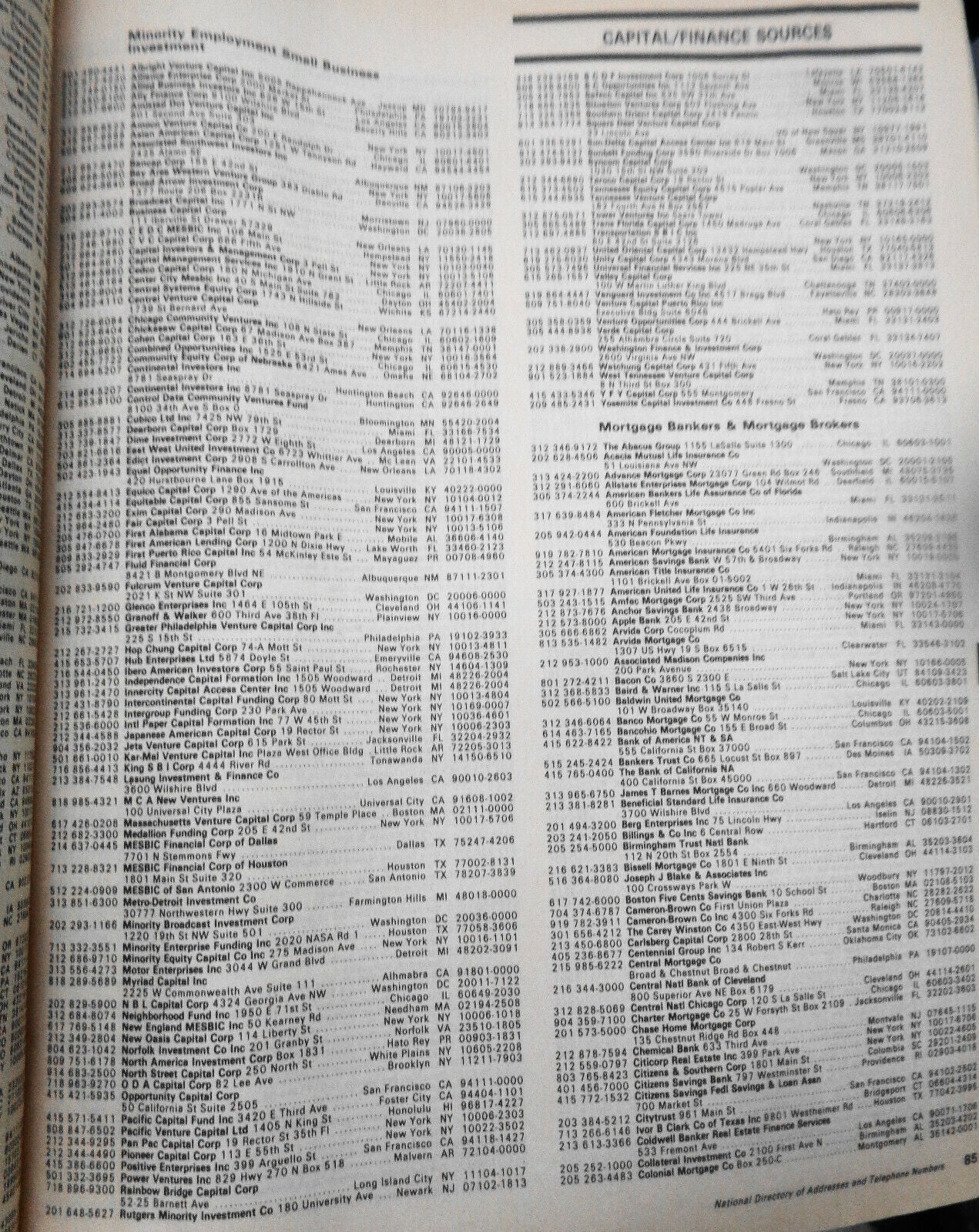 The National directory of addresses and telephone numbers 1986 Edition