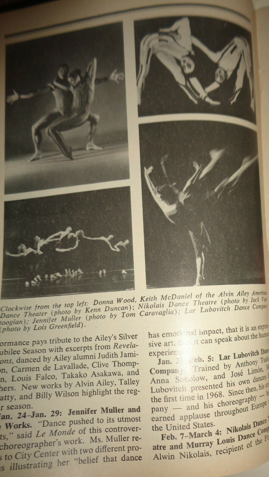 THE NATIONAL DANCE THEATRE COMPANY OF JAMAICA - PLAYBILL - SEPT 1983 CITY CENTER