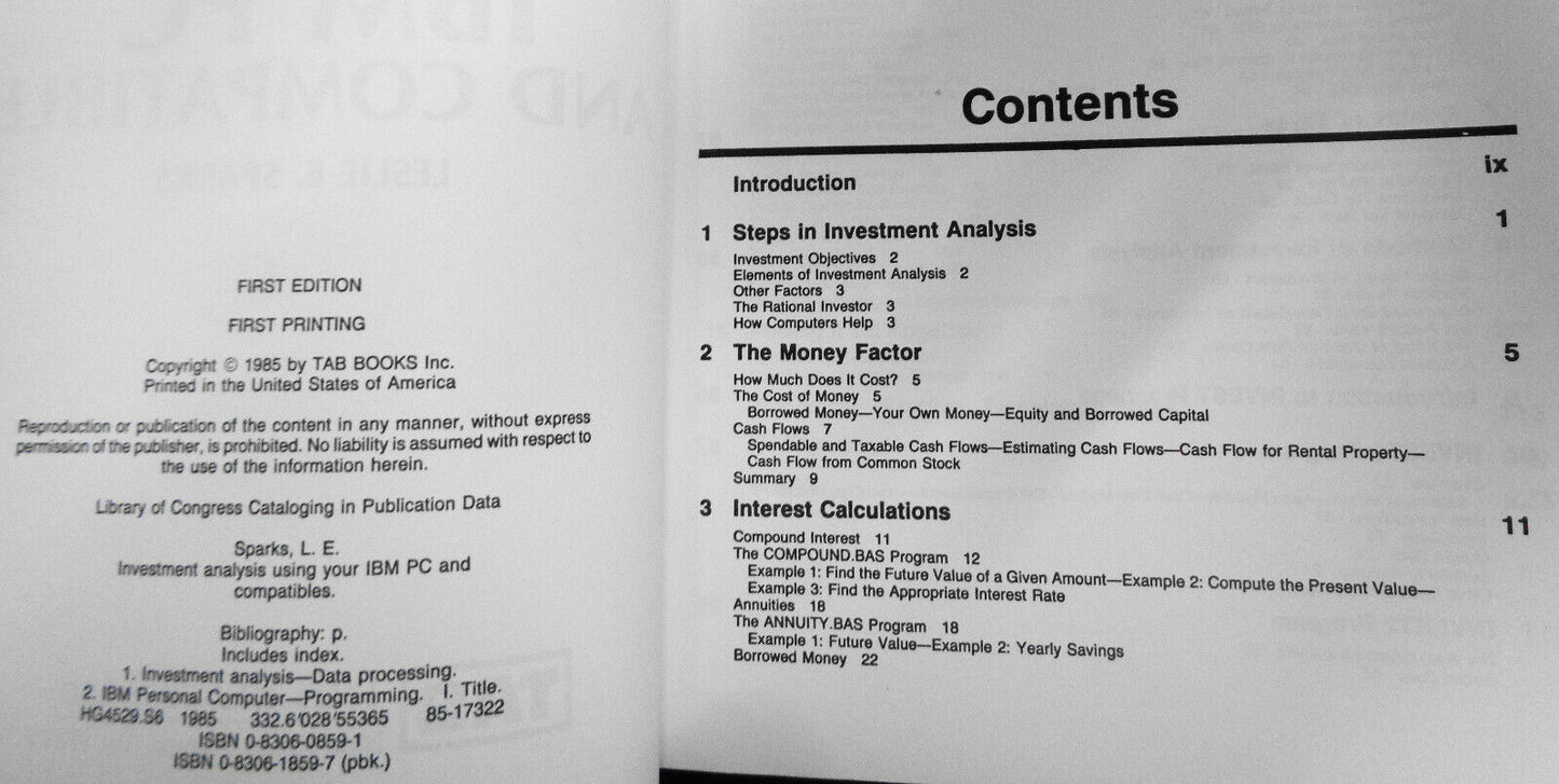 Lot of 3 vintage Personal Computer investing books
