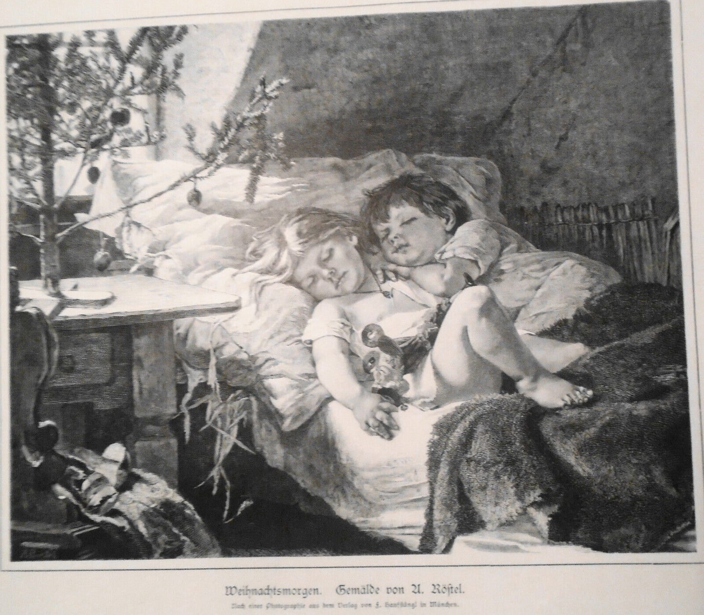 Weihnachtsmorgen (Christmas Morning) by Agathe Röstel -- 1882