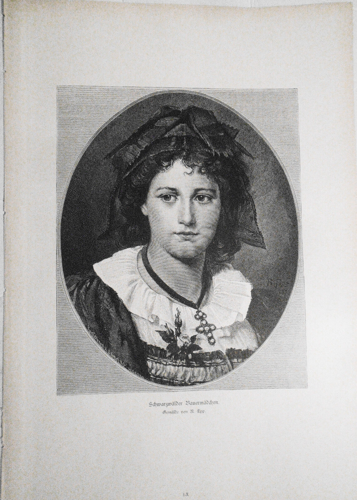 Schwarzwälder Bauermädchen, by R. Epp -- 1882