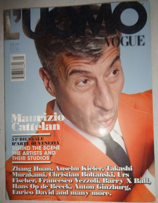 L'Uomo Vogue Magazine, May-June 2011 - Art Issue - Maurice Cattelan cover