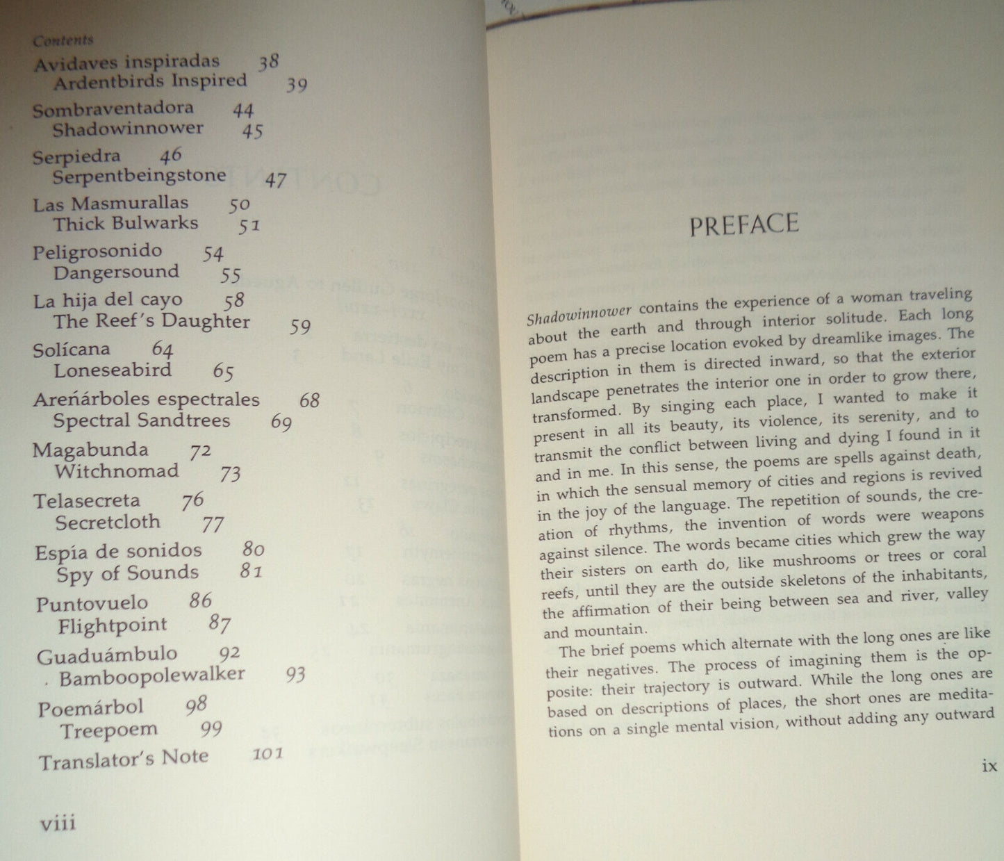 Sombraventadora = Shadowinnower, by Águeda Pizarro. SIGNED First edition 1979