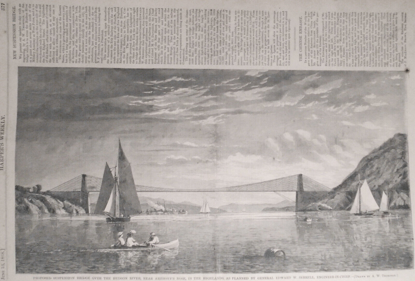 Harper's Weekly June 13, 1868: Chinese Embassy; New Jersey Fish Farm - Trout etc
