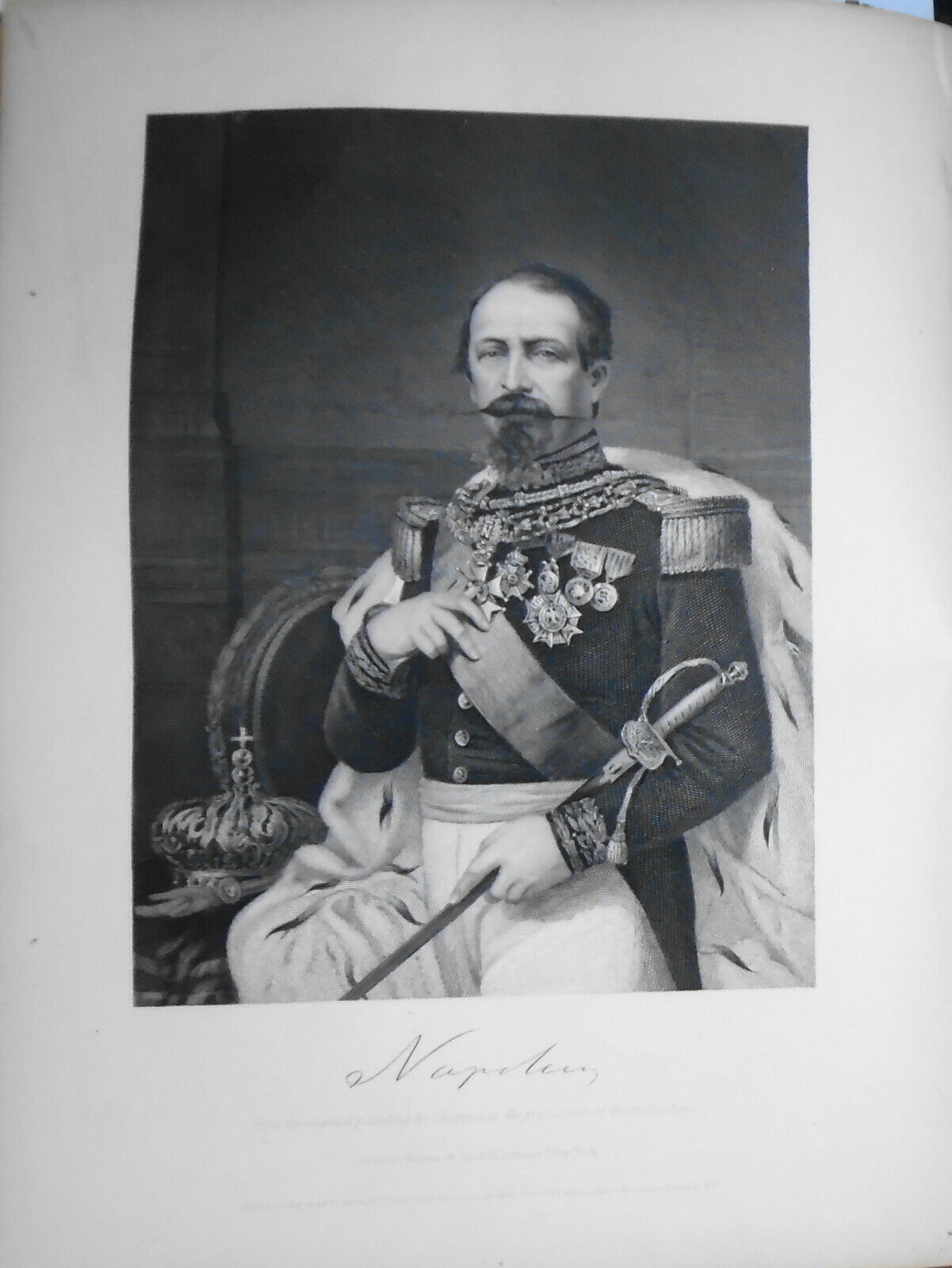 Napoleon III -- 1873 engraving  - Duyckinck Portrait Gallery
