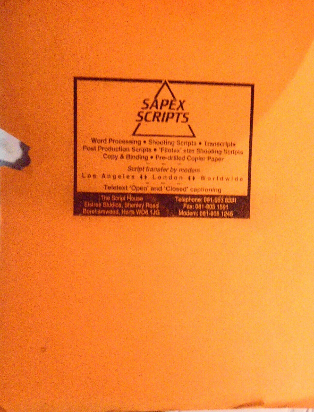 SECRET FRIENDS, by Dennis Potter -- Combined Dialogue ... Release Script. 1991.