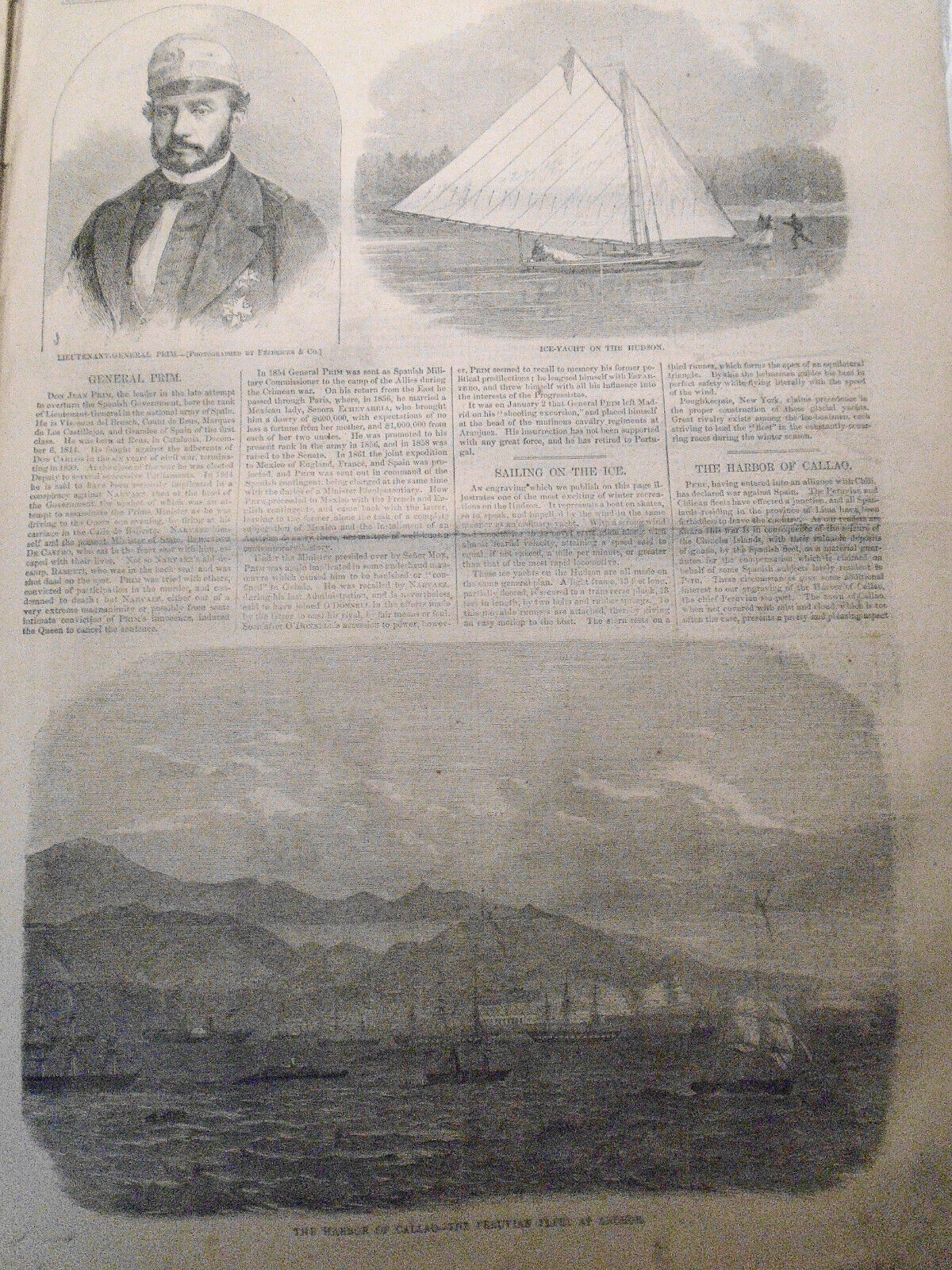 Lincoln entering Richmond, April 4, 1865 - in Harper's Weekly February 24, 1866