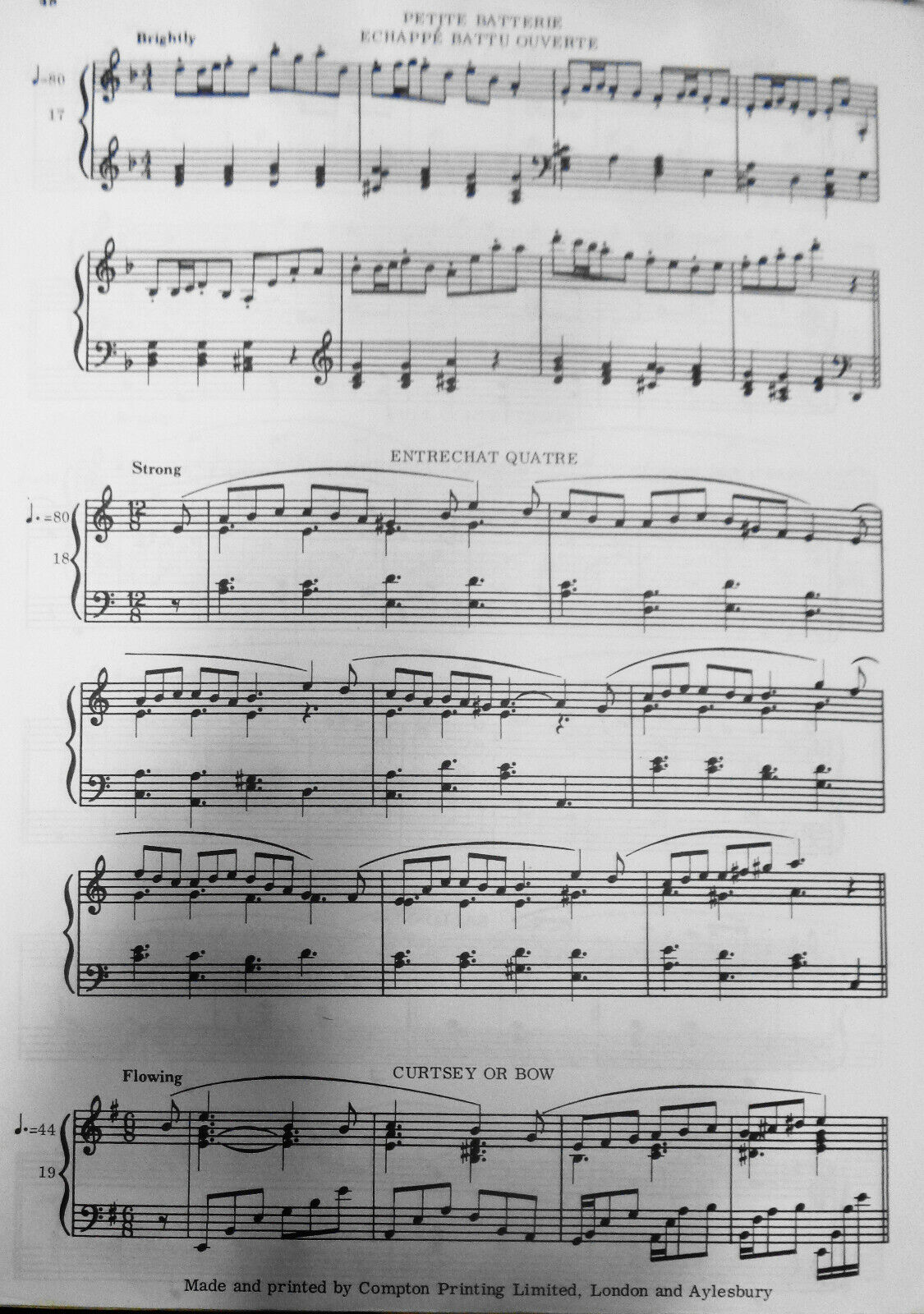 Music for the ballet grades, by Joan Hall.