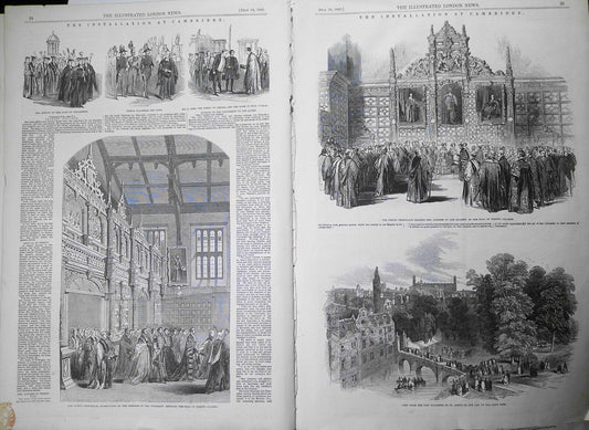 "The Installation at Cambridge" -  Illustrated London News, July 10, 1847