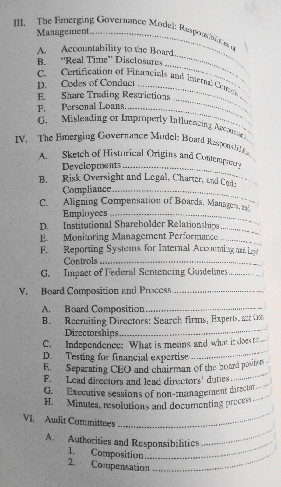 Corporate Governance Digest, by Ralph C. Ferrara & Jennifer C. Argabright. 2005.